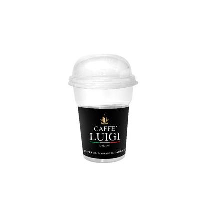 Picture of PLASTIC CUP CAFFE' LUIGI 330ml Transparent 50pcs