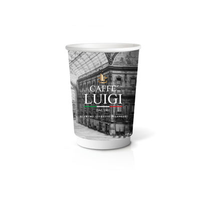 Picture of DOUBLE WALL 12oz ΧΑΡΤΙΝΟ ΠΟΤΗΡΙ 25τεμ CAFFE' LUIGI